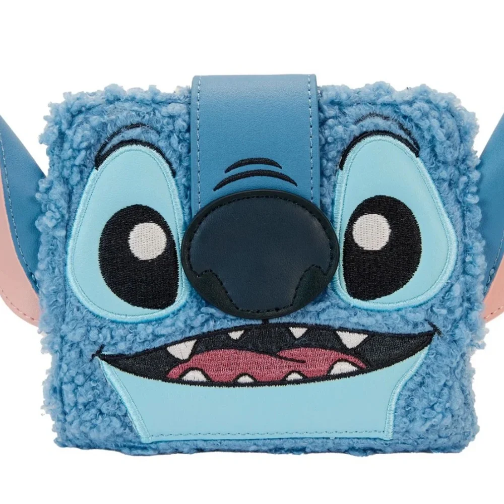 Loungefly Stitch Furry Backpack and Wallet Set - Picture 8 of 11